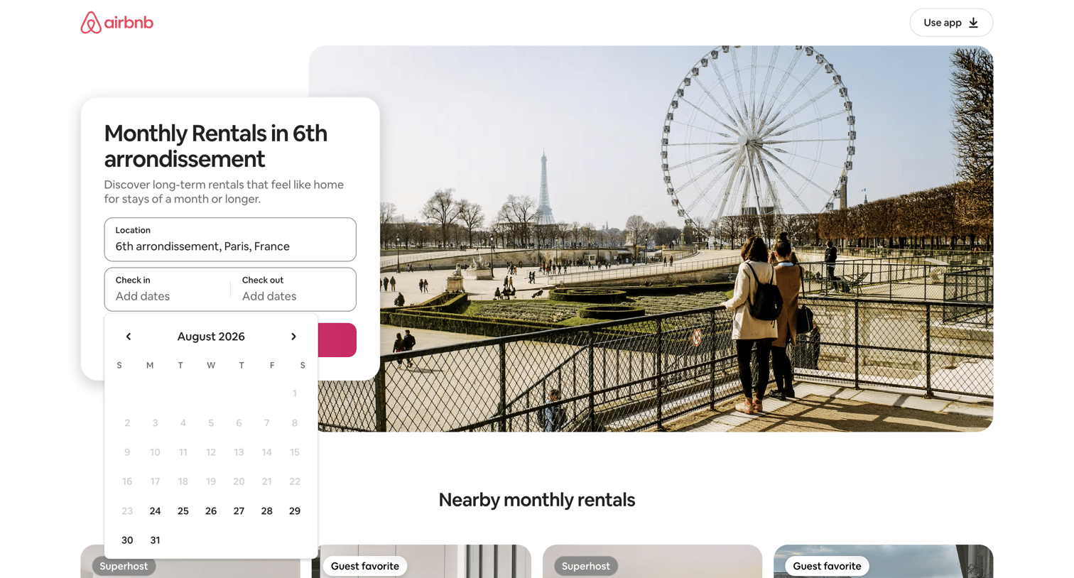 Airbnb - 6th Arrondissement, France Furnished Monthly Rentals and Extended Stays | Airbnb screen