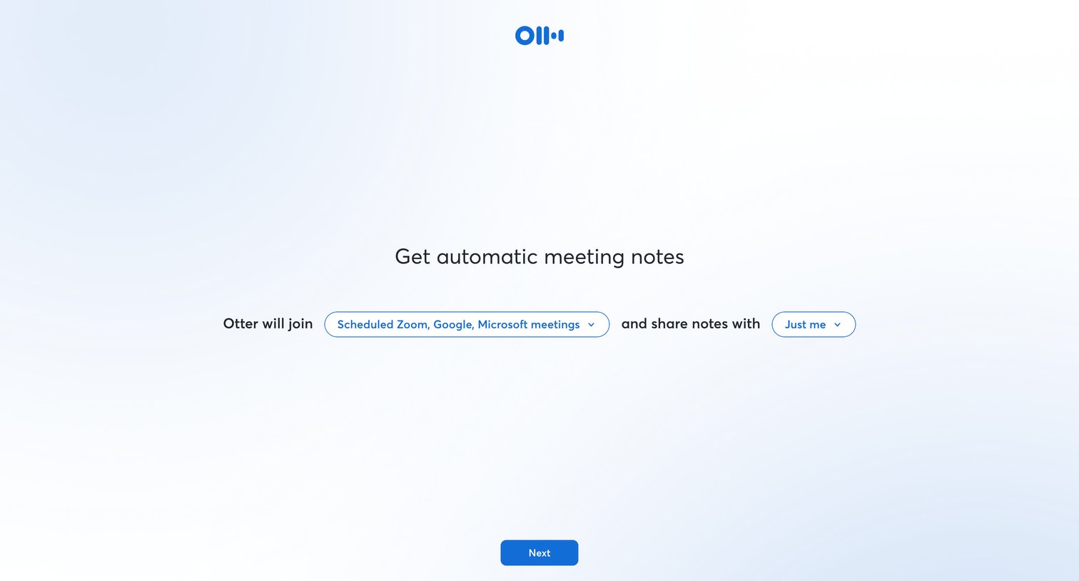 Otter - Otter Voice Meeting Notes - Otter.ai screen