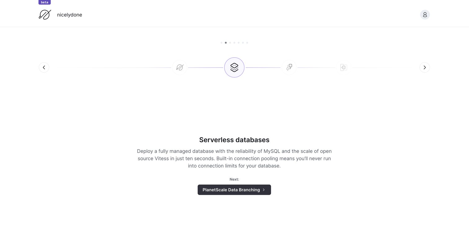 PlanetScale - nicelydone overview - PlanetScale screen