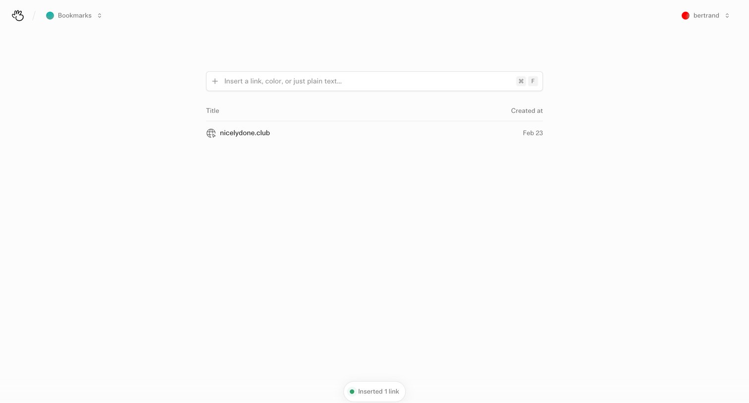(Basic) Bookmarks - Bookmarks – Basic Bookmarks screen