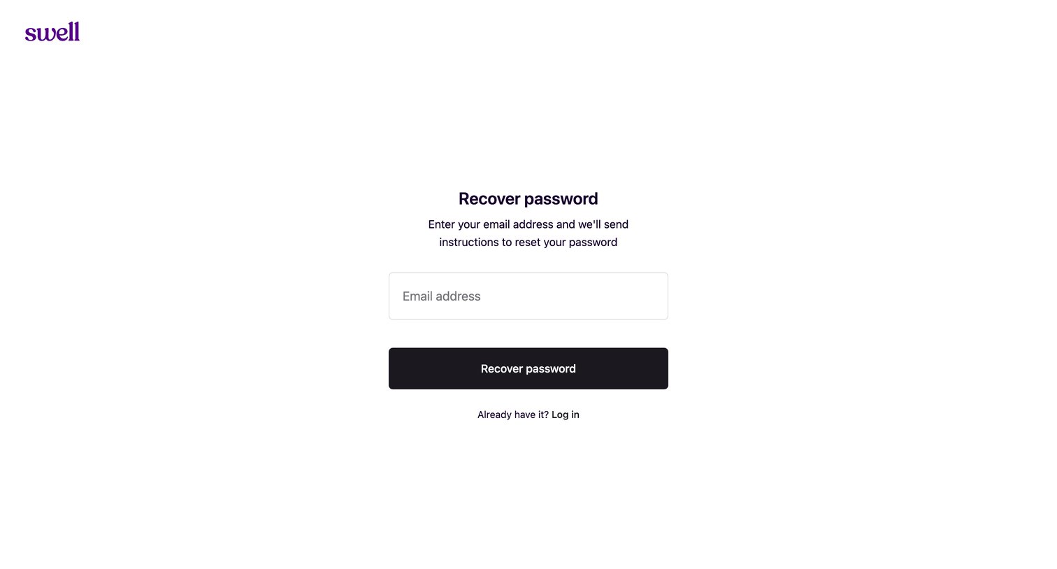Swell screen