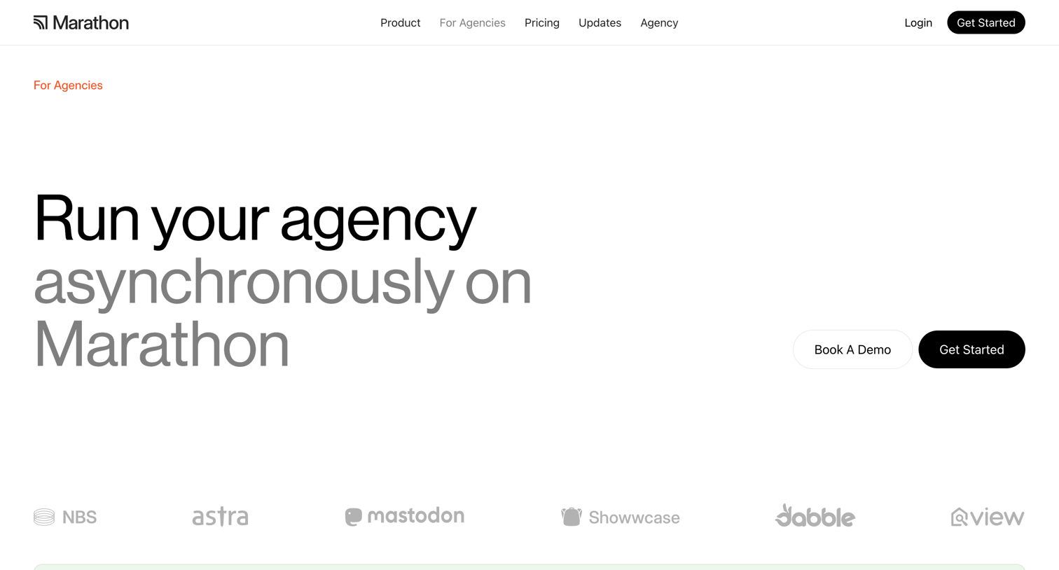 Marathon - Marathon For Agencies screen