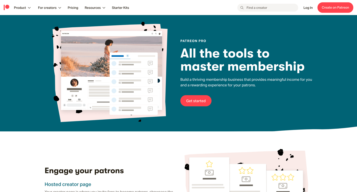 Patreon - Pro | Patreon screen