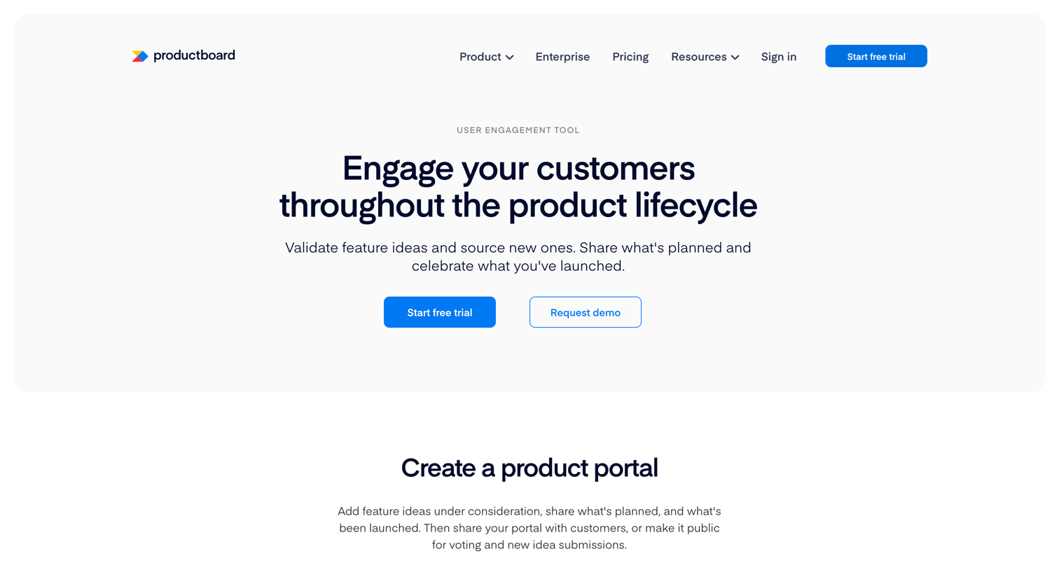 Productboard - Product Engagement Software | Productboard screen