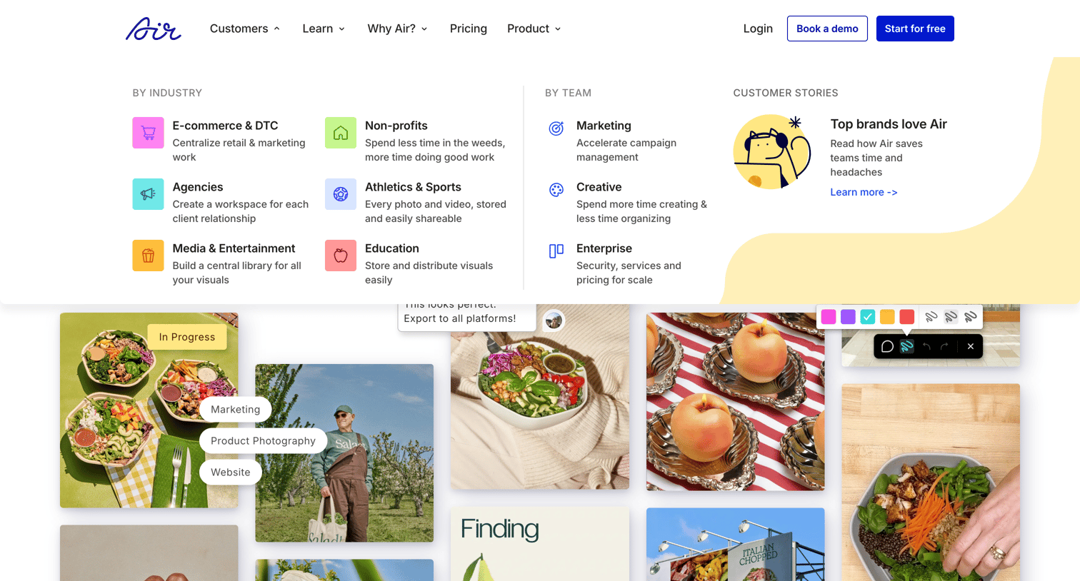 Air - Creative Operations Platform for Creative Teams | Air screen
