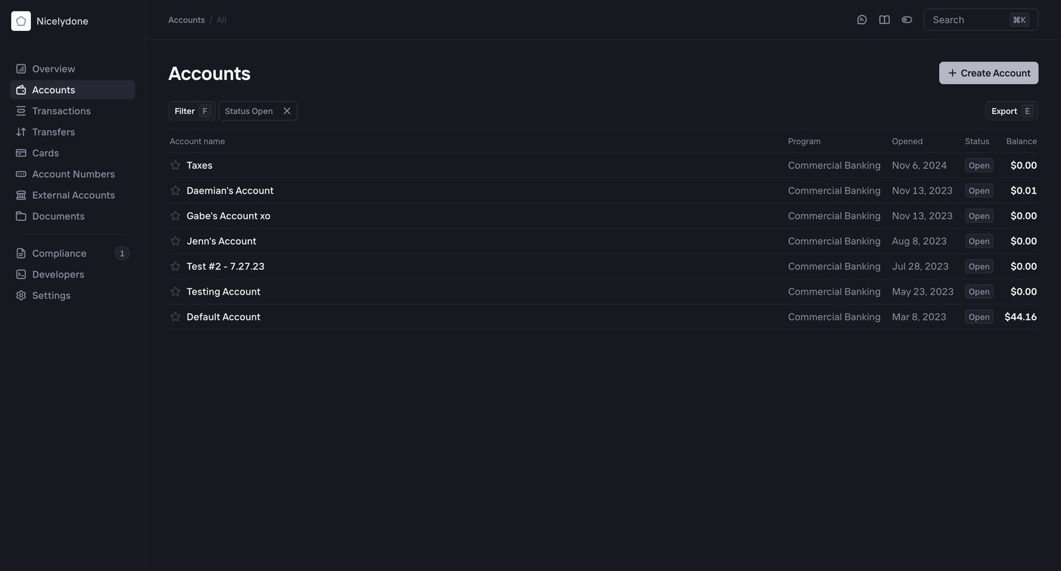 Increase › Accounts from Increase