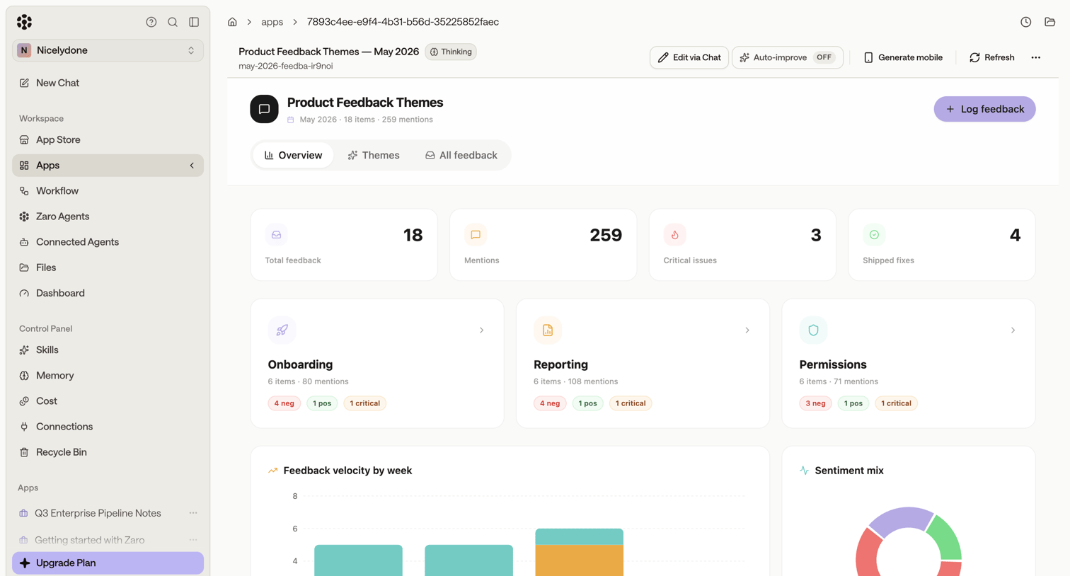 Zaro - Zaro - The Context Layer for Enterprise AI screen