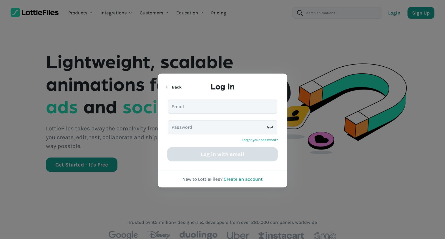 Lottie - LottieFiles Download Free lightweight animations for website | app screen