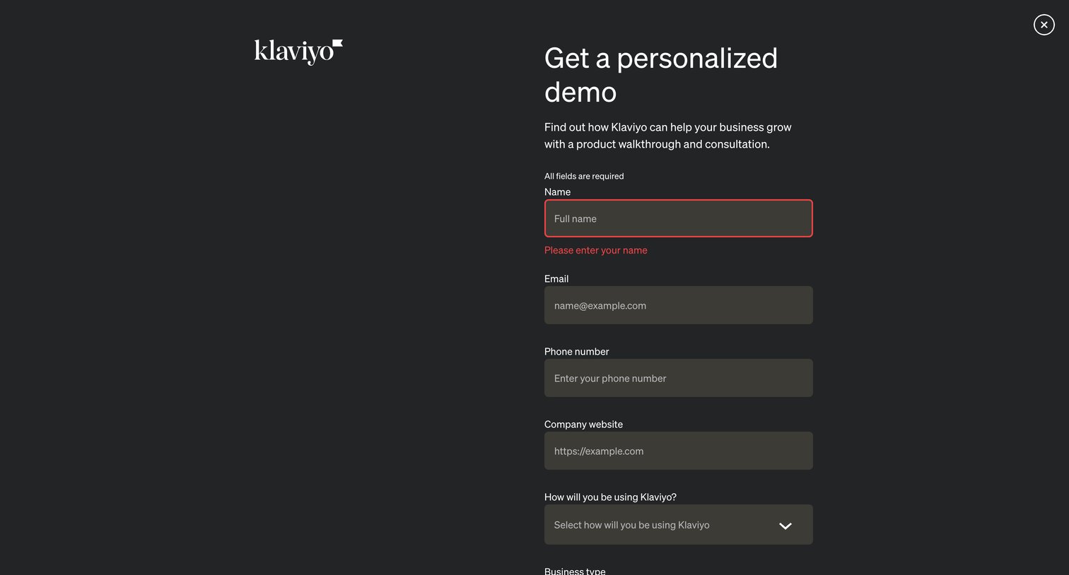 Klaviyo - Upgrade your Email Marketing Software | Platform  Klaviyo Email screen