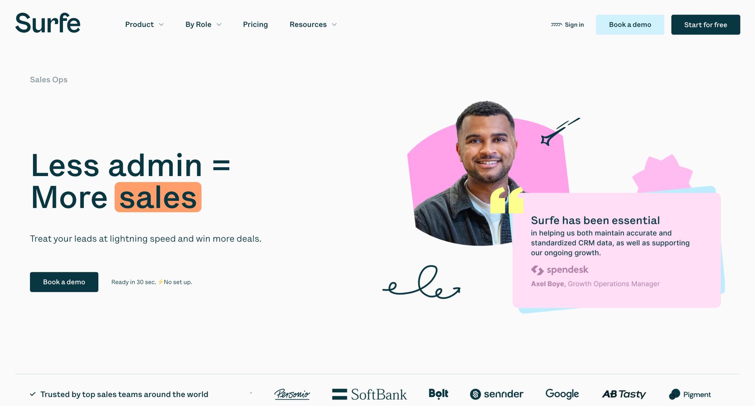 Surfe - Sales Ops Best way to grow a business | SURFE screen
