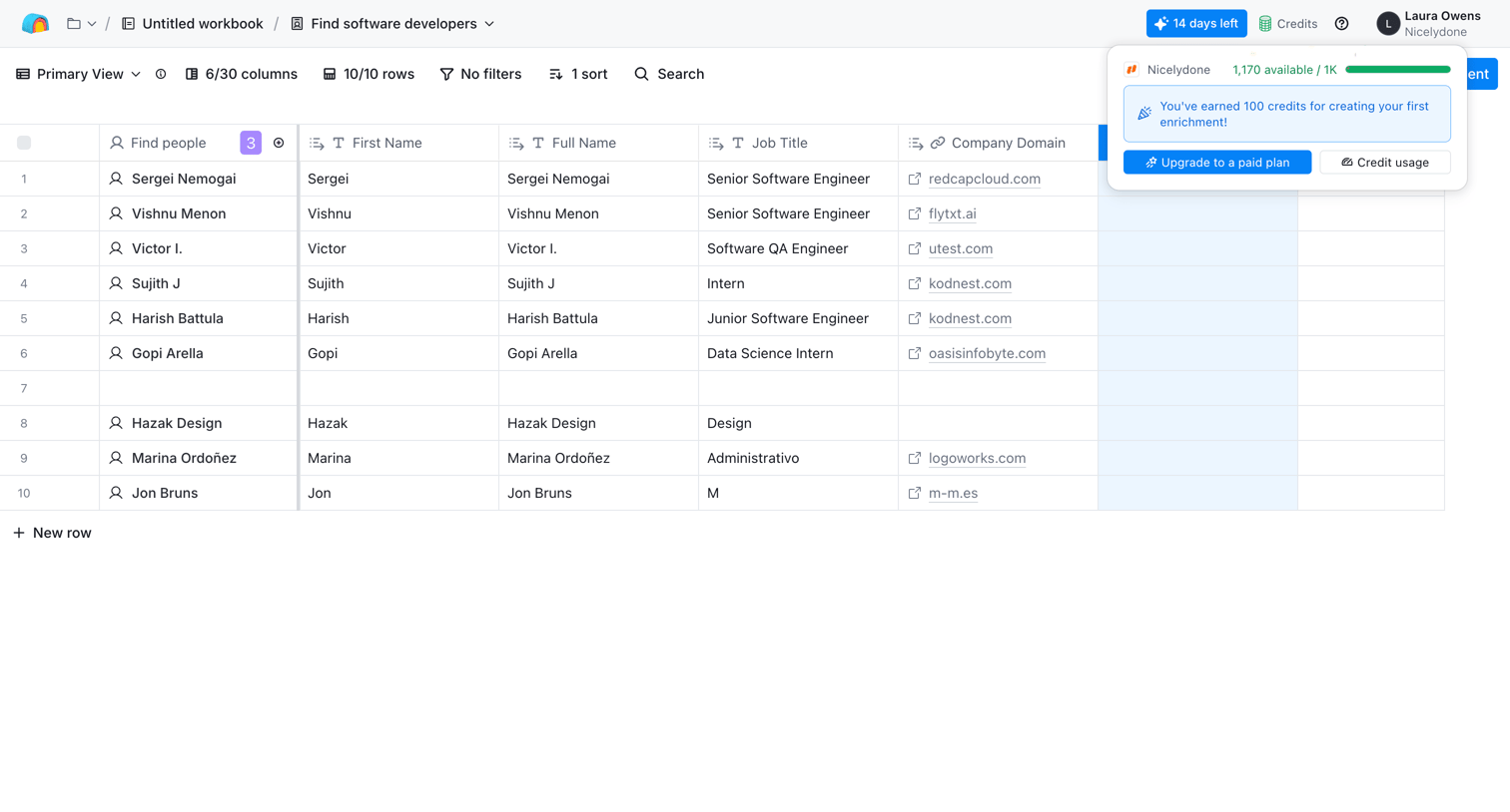 Clay - Clay | Find software developers screen