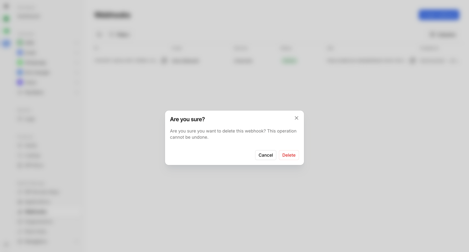 Bird - Webhooks | Bird screen