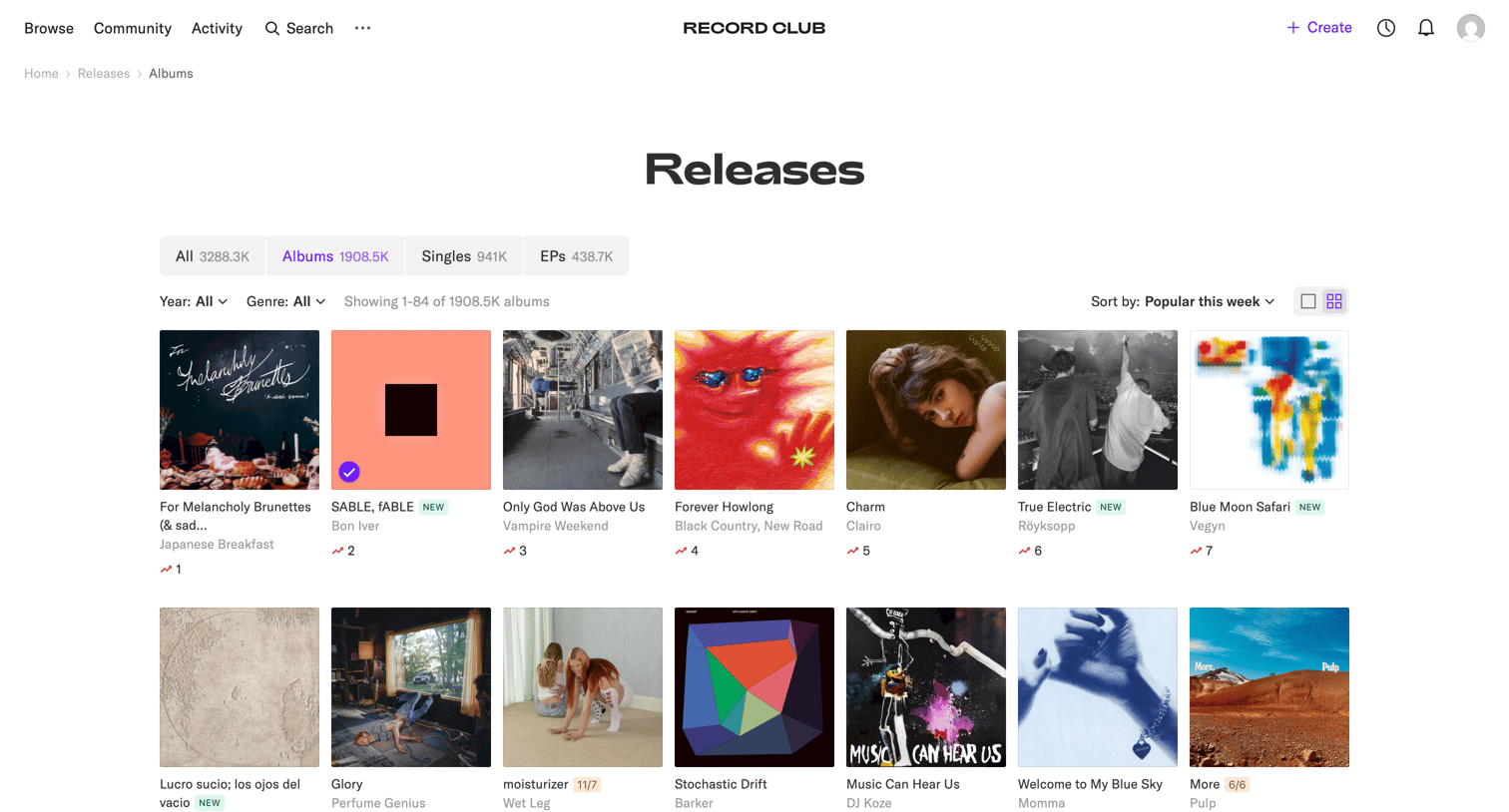 Releases – Record Club from Record club