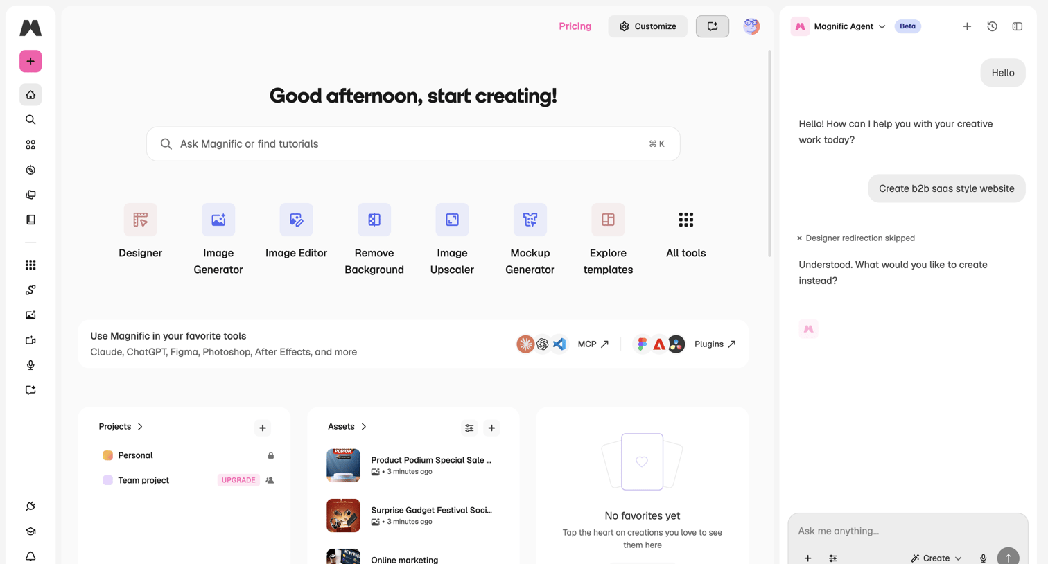 Magnific - Magnific | All-in-One AI Creative Suite screen