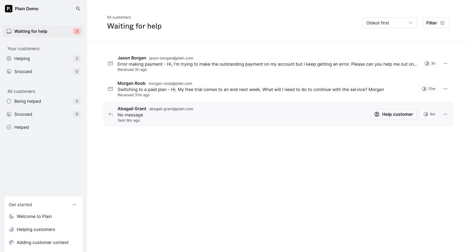 Waiting for help - Plain from Plain