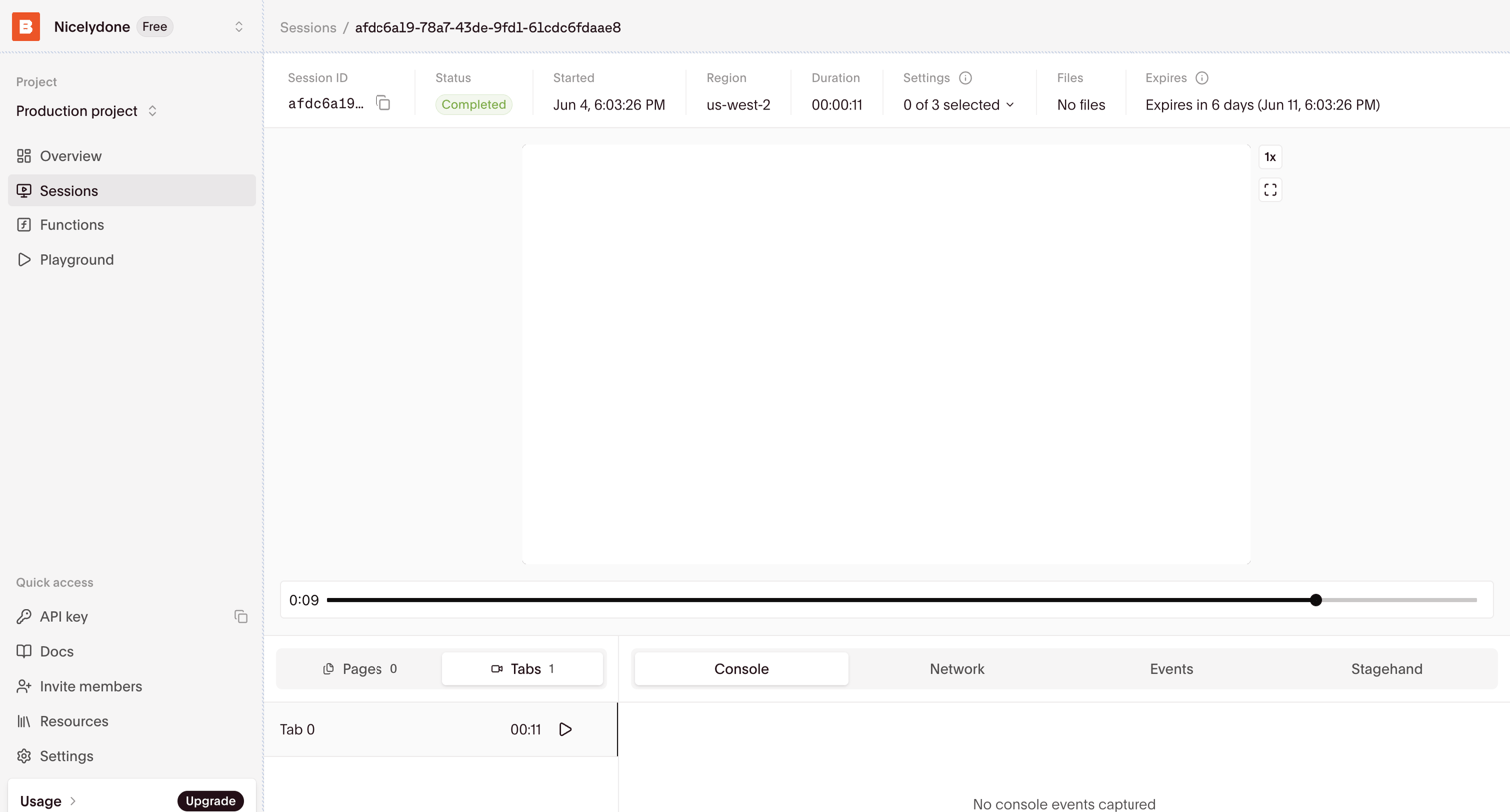 Browserbase - Browserbase - Headless Web Browser API screen