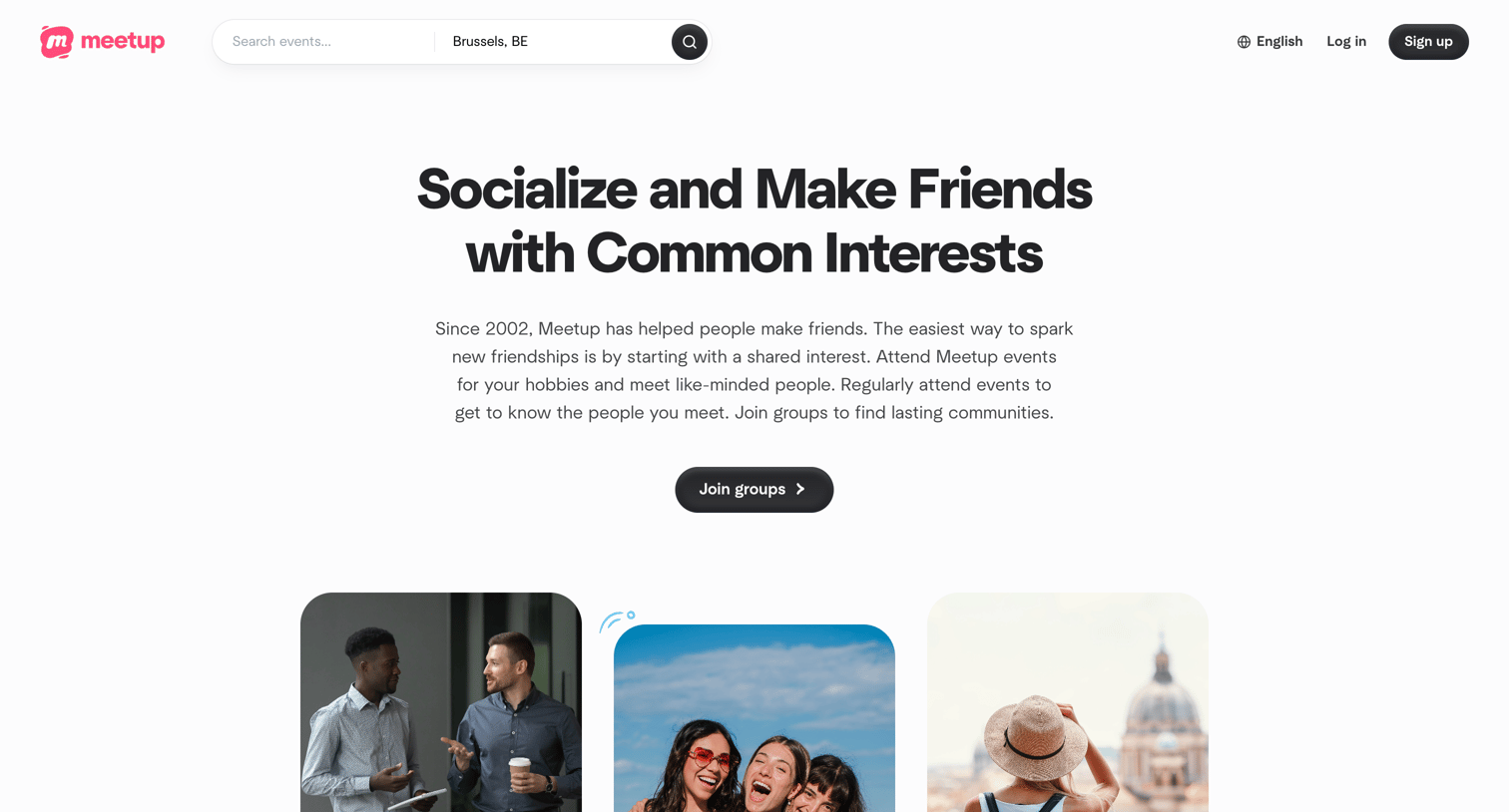 Meetup - Socialize and Make Friends with Common Interests  Meetup screen