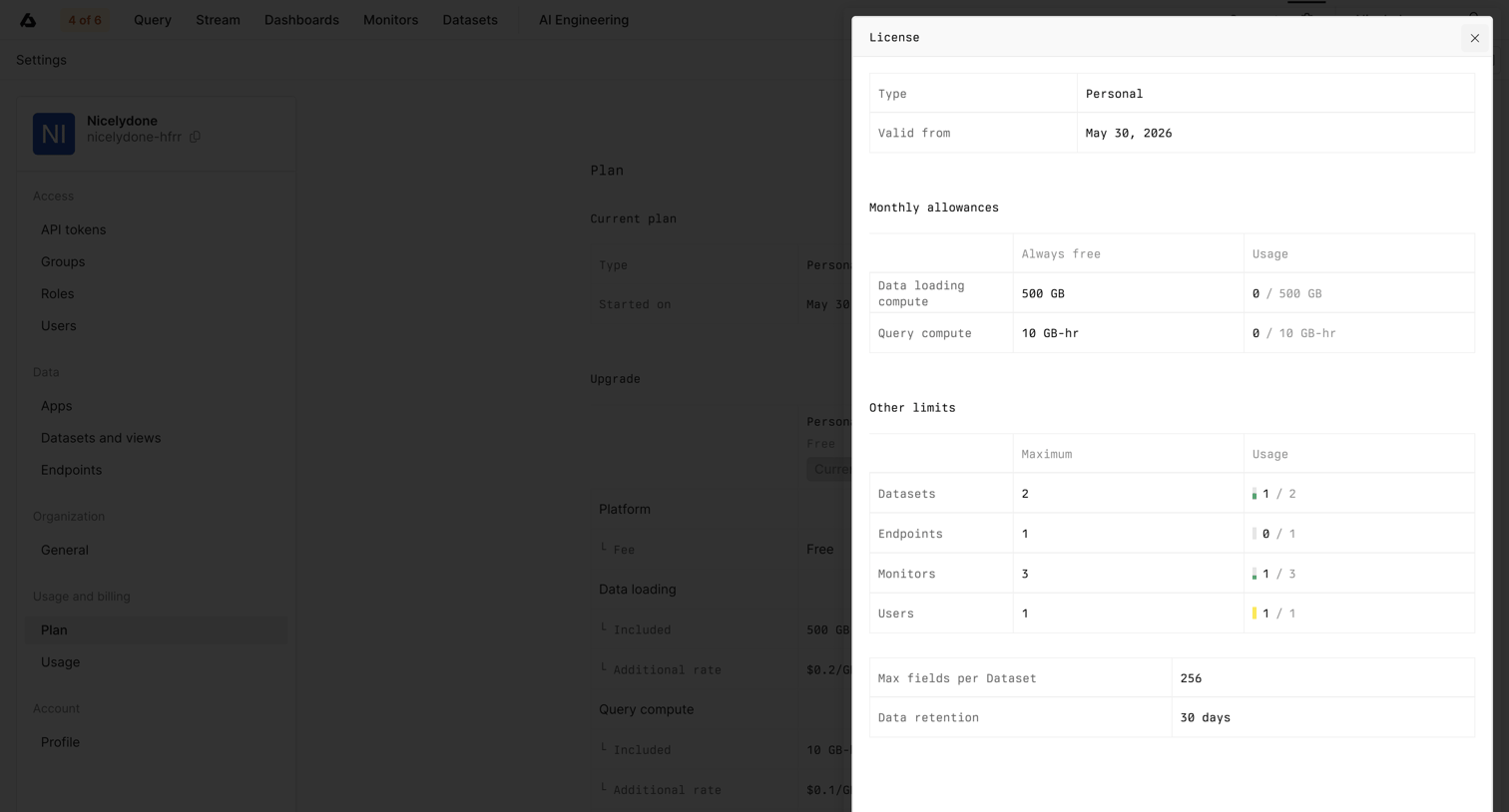 Axiom - Settings - Axiom screen
