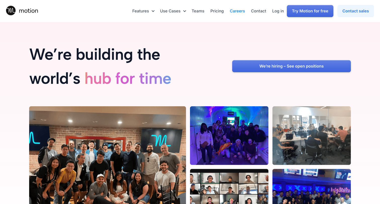 Motion - Motion Careers screen