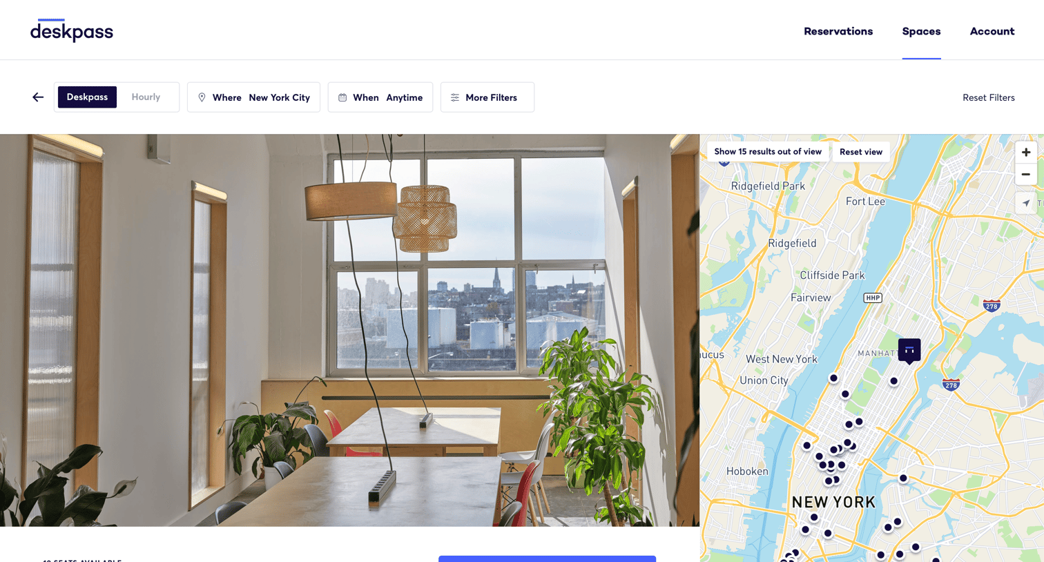 Deskpass - Coworking profile screen