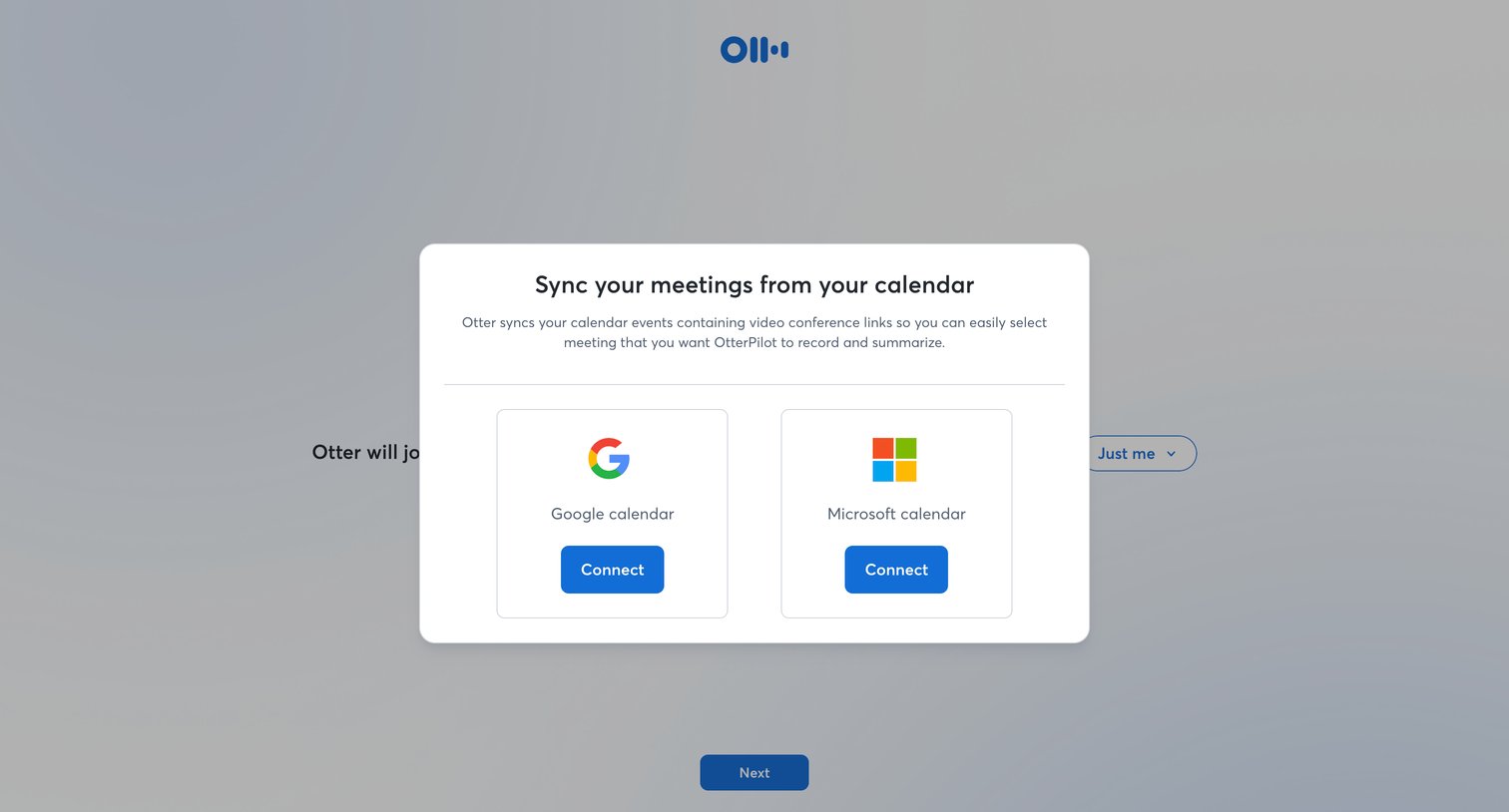 Otter - Otter Voice Meeting Notes - Otter.ai screen