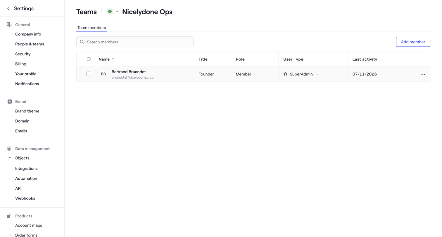 Dock - Nicelydone Ops · Dock screen