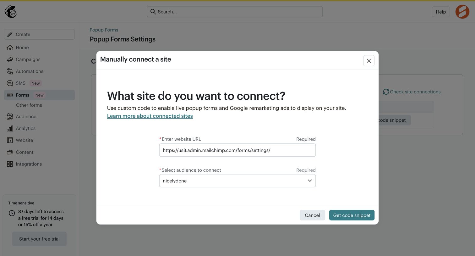 Mailchimp - Loading Page... | Mailchimp screen