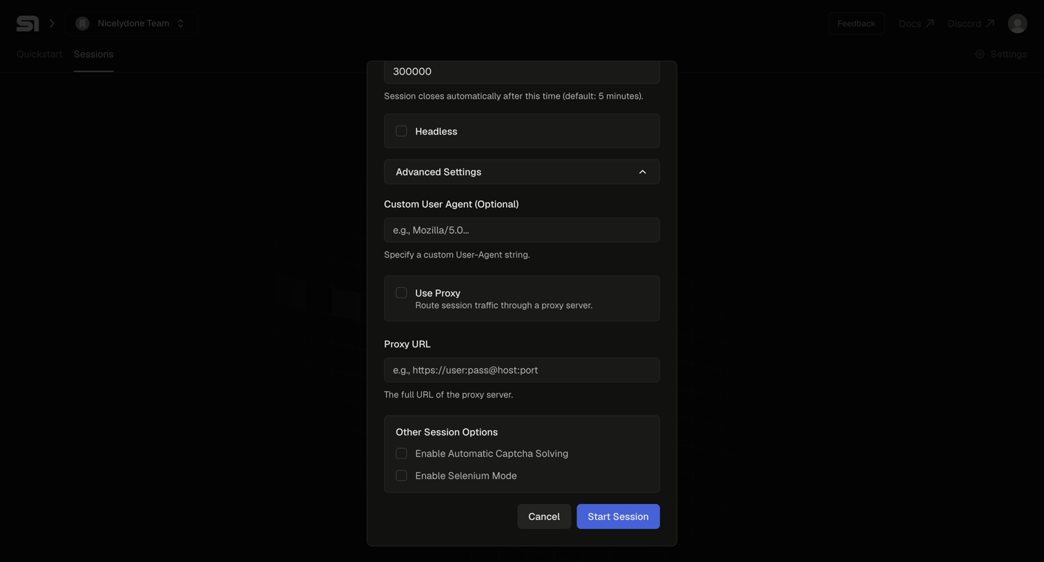 Steel - Steel | Open-source Headless Browser API screen