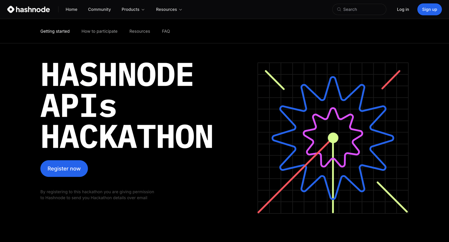 Hashnode - Hashnode APIs Hackathon screen