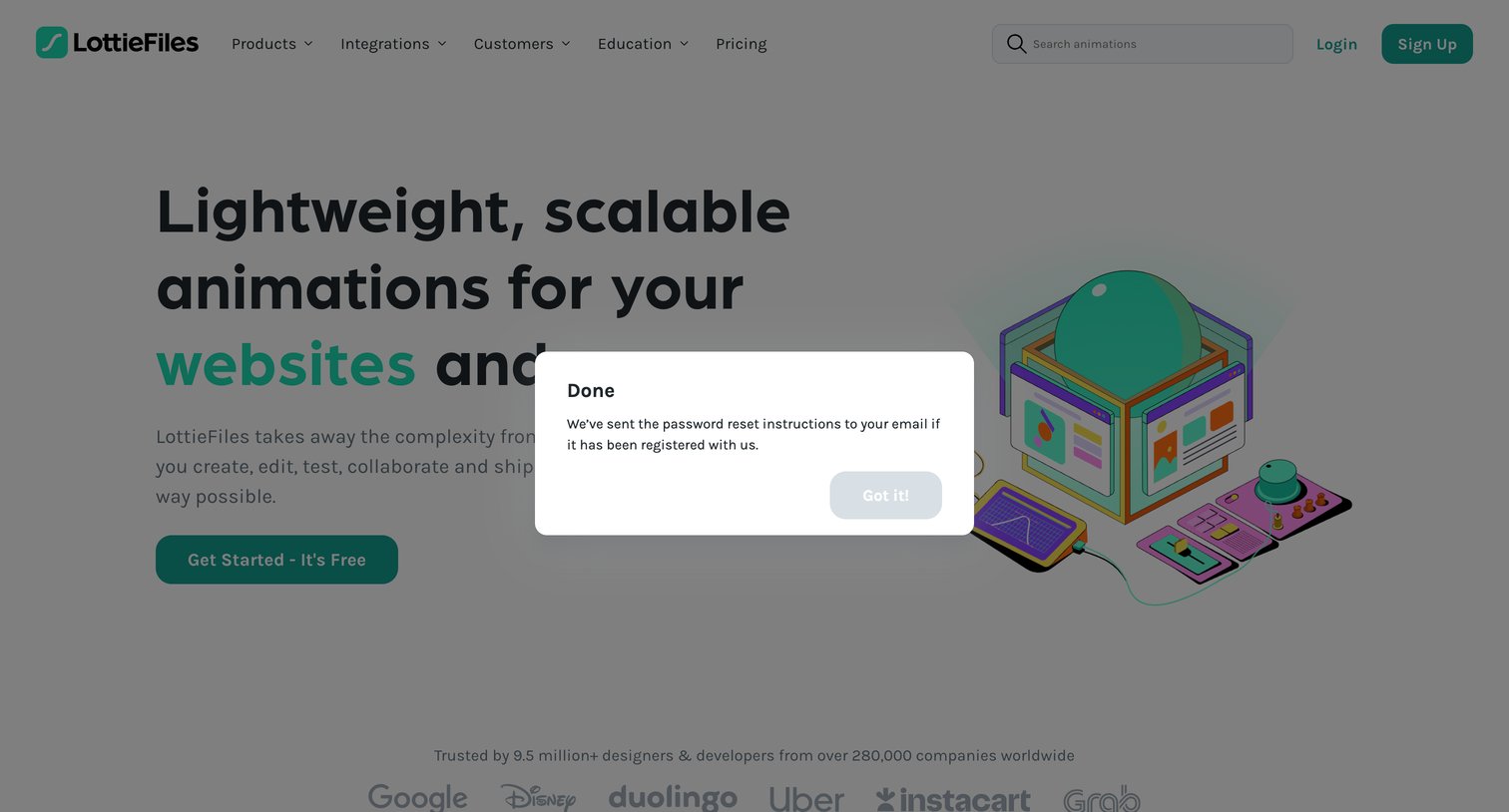 Lottie - LottieFiles Download Free lightweight animations for website | app screen
