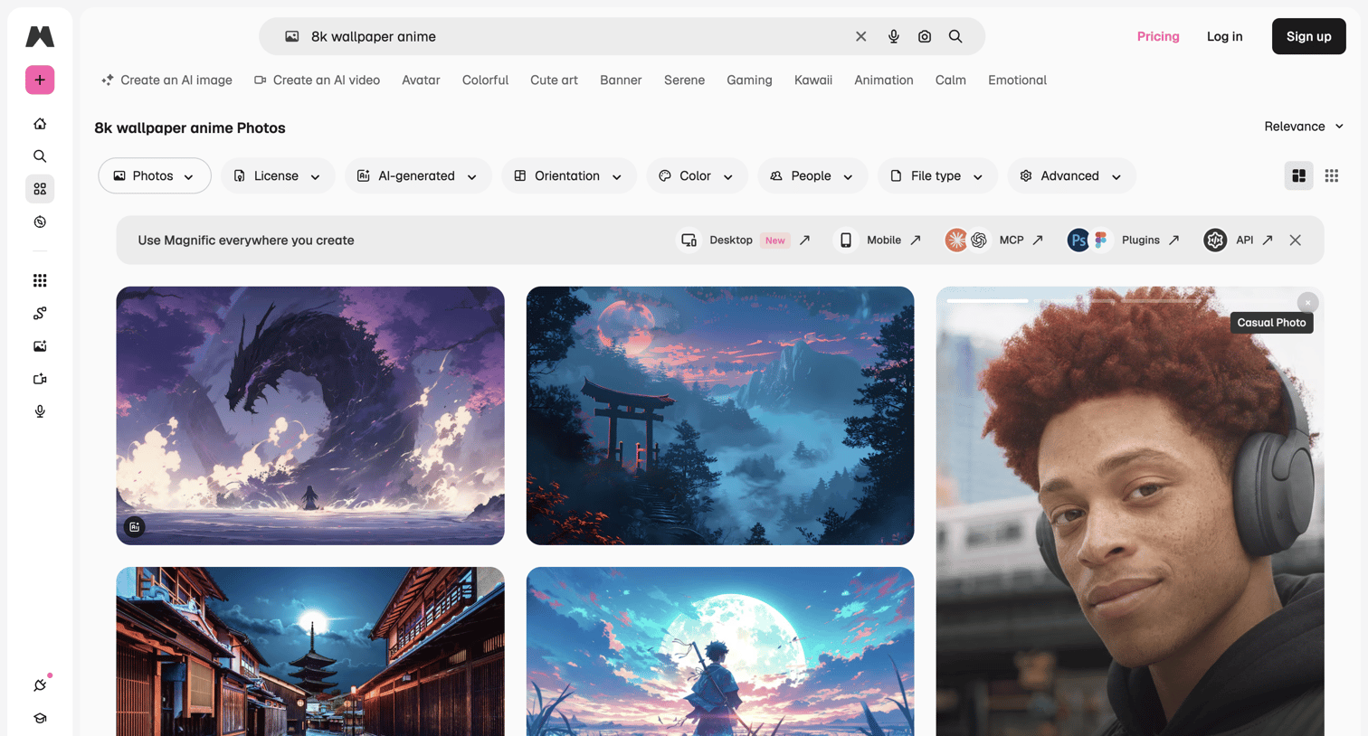 Magnific - 8k wallpaper anime Photos - Download Free High-Quality Pictures | Magnific (formerly Freepik) screen