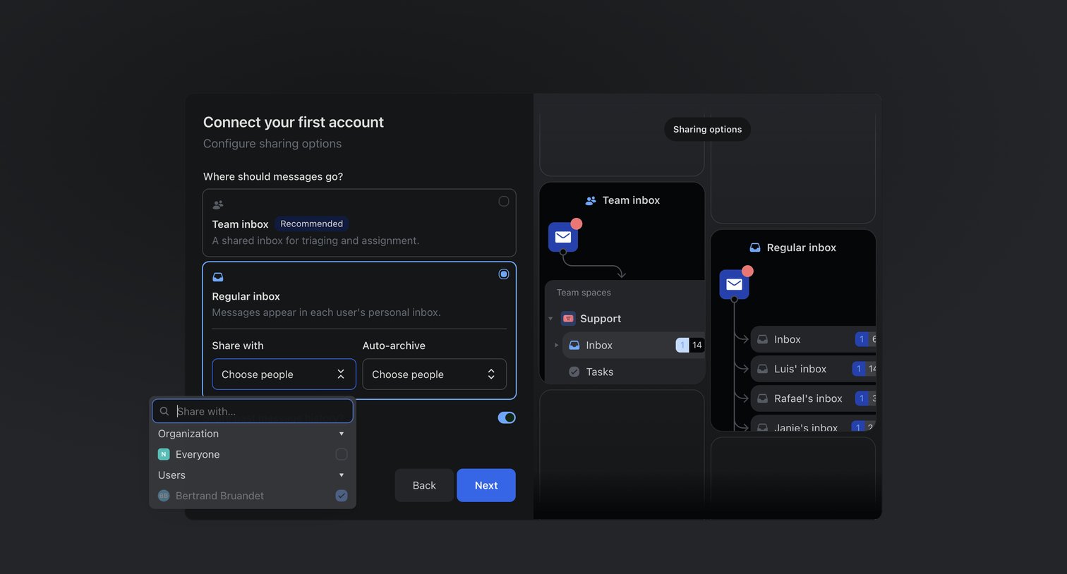 Missive - Inbox screen