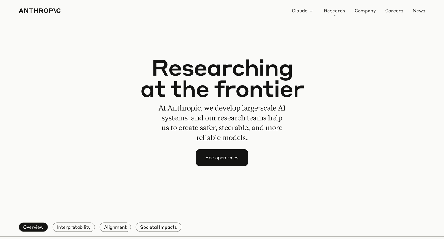 Anthropic - Research | Anthropic screen
