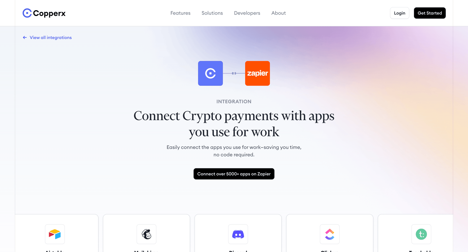 Copperx - Connect Crypto payments with apps you use for work - Copperx screen