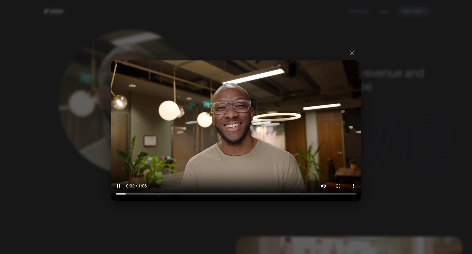 Pipe - Meet the business owners using Pipe to grow on their terms screen