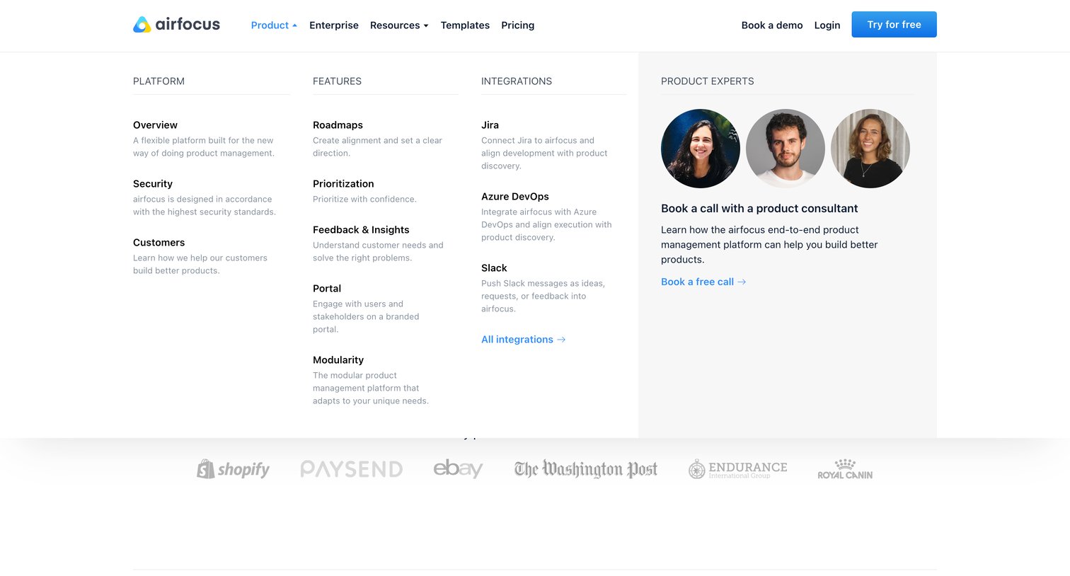 Airfocus - Strategic Product Management Platform | airfocus screen