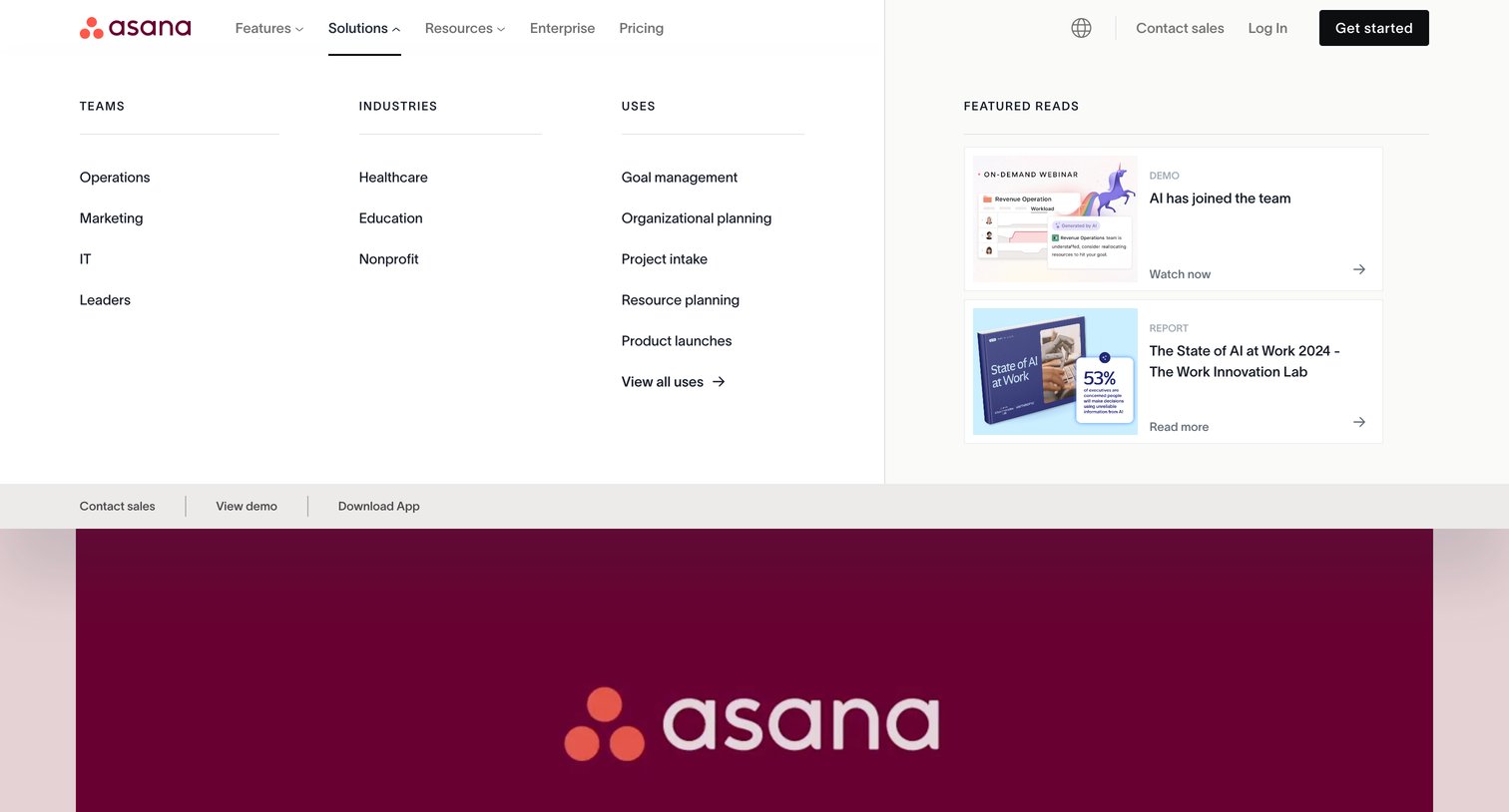 Asana - Manage your team’s work, projects, | tasks online • Asana • Asana screen