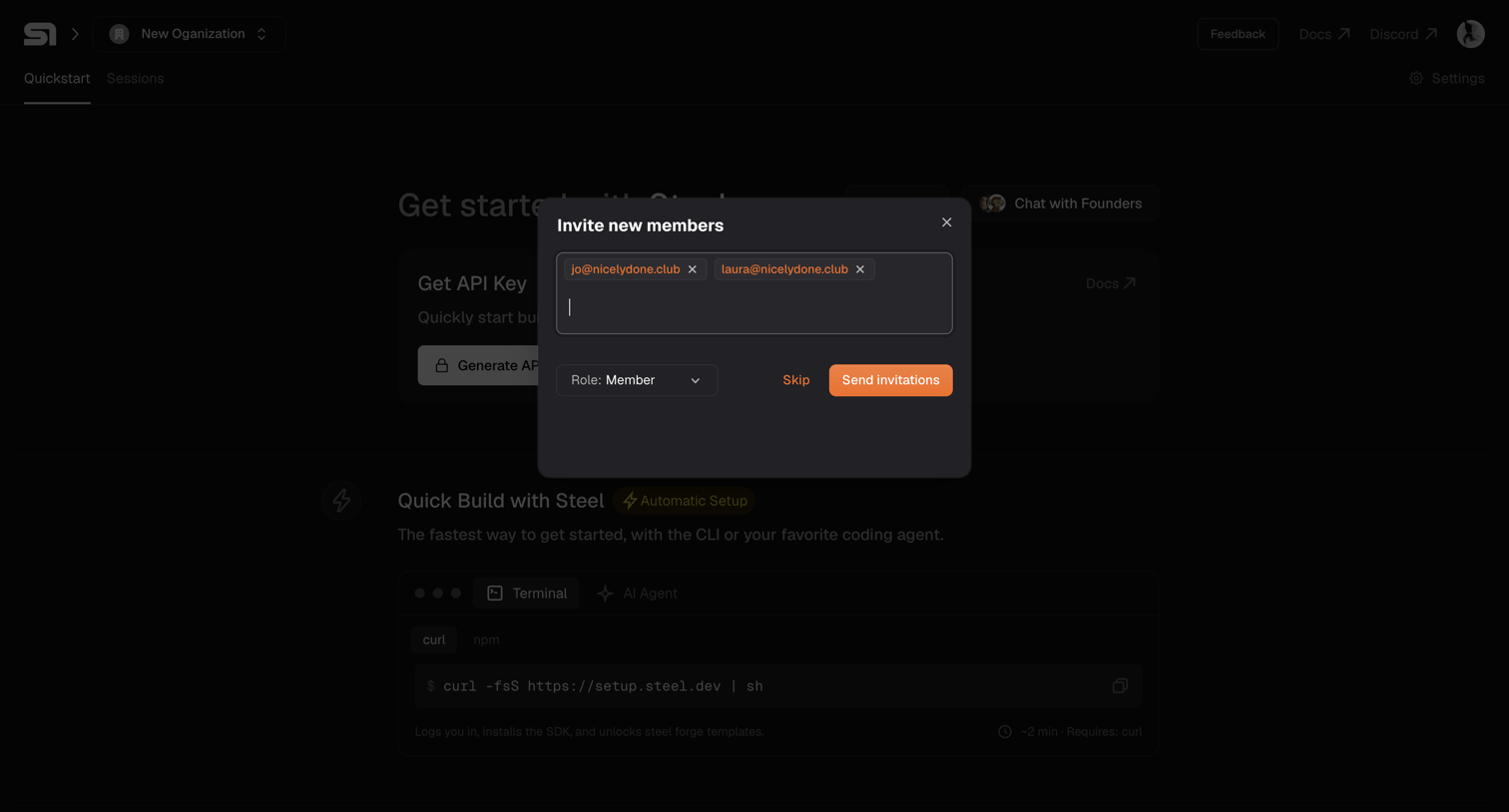 Steel - Steel | Open-source Headless Browser API screen