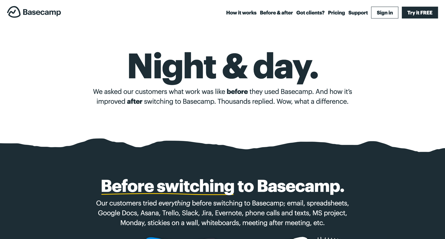Basecamp - Stories of life before Basecamp, and whats better now screen