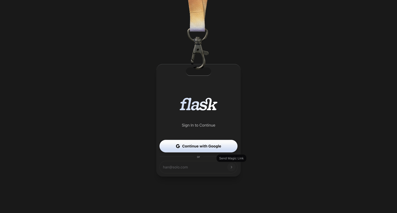 Flask - Login | Flask screen
