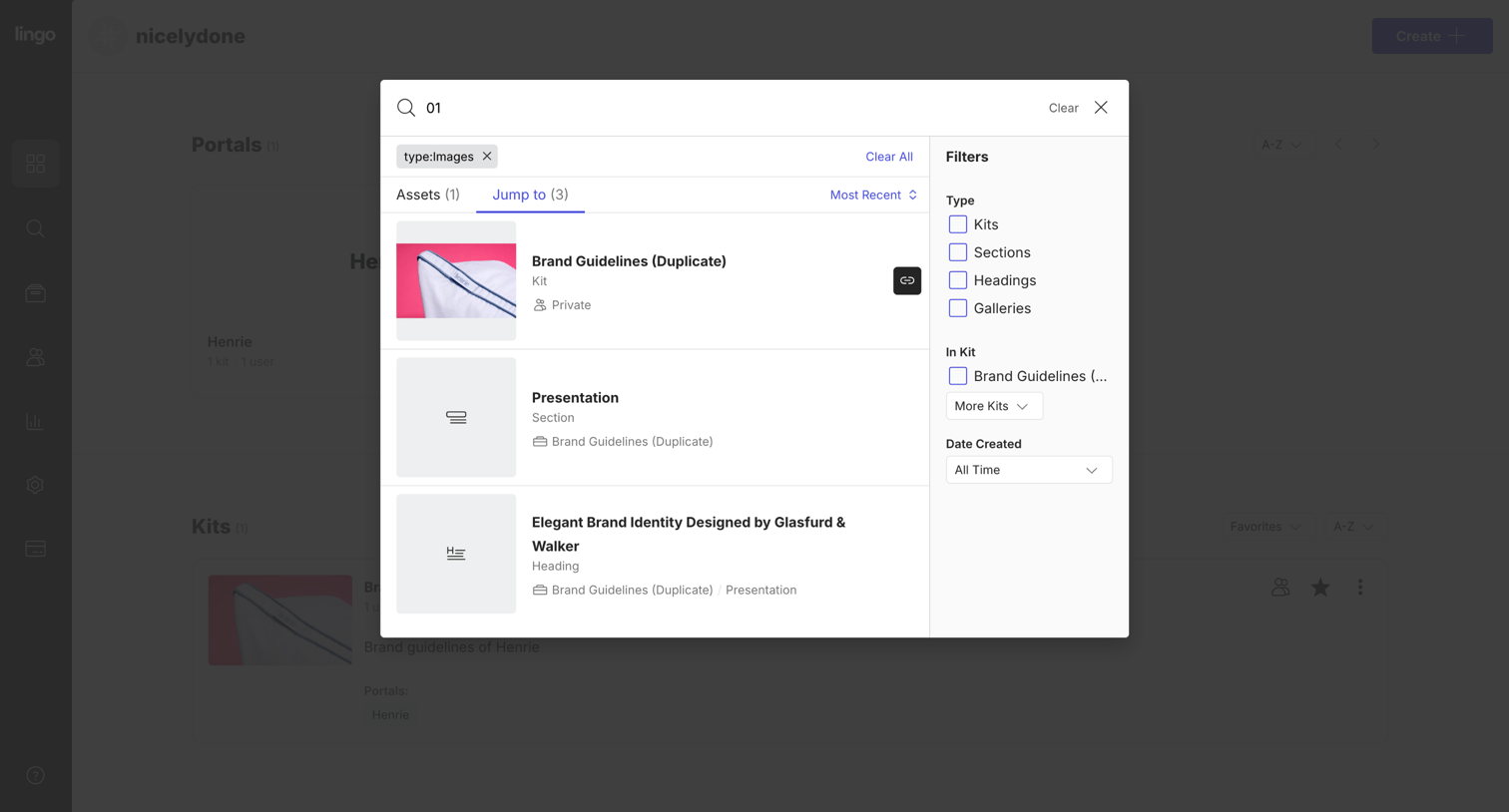 Lingo - Lingo — The visual home for your brand screen