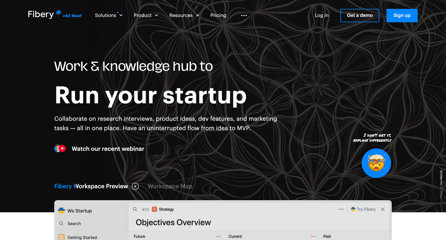 Fibery - Fibery for Startups — Fibery screen
