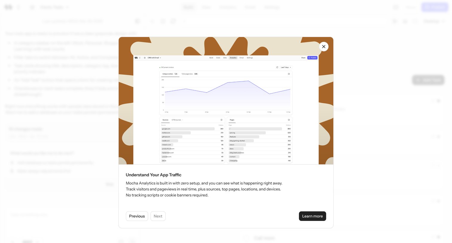 Mocha screen