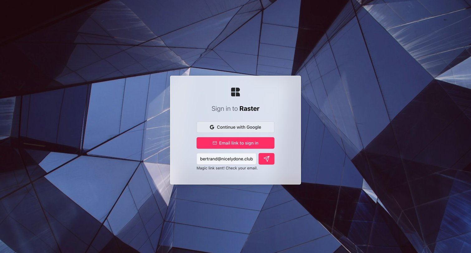 Raster screen