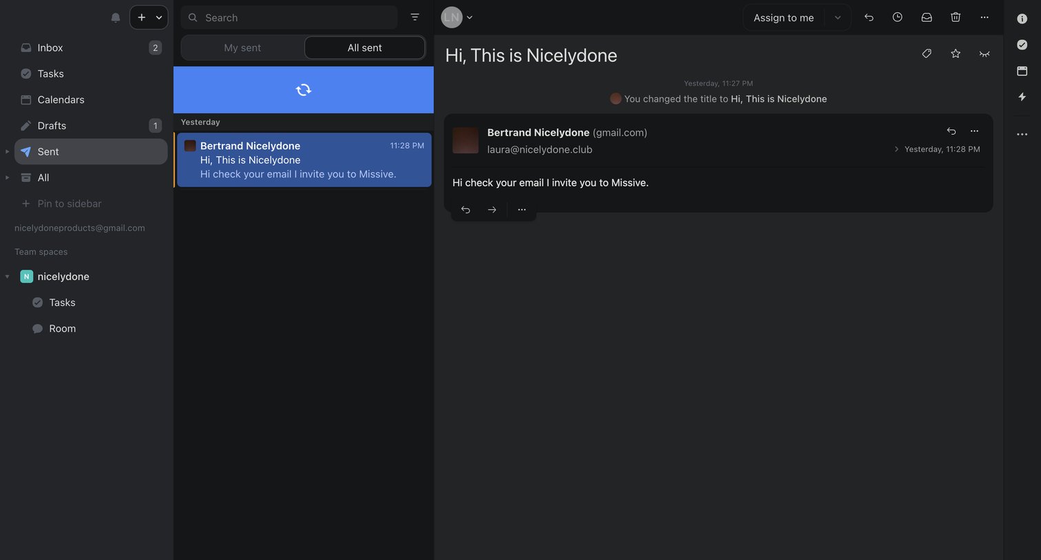 (10) Hi, This is Nicelydone - Sent from Missive