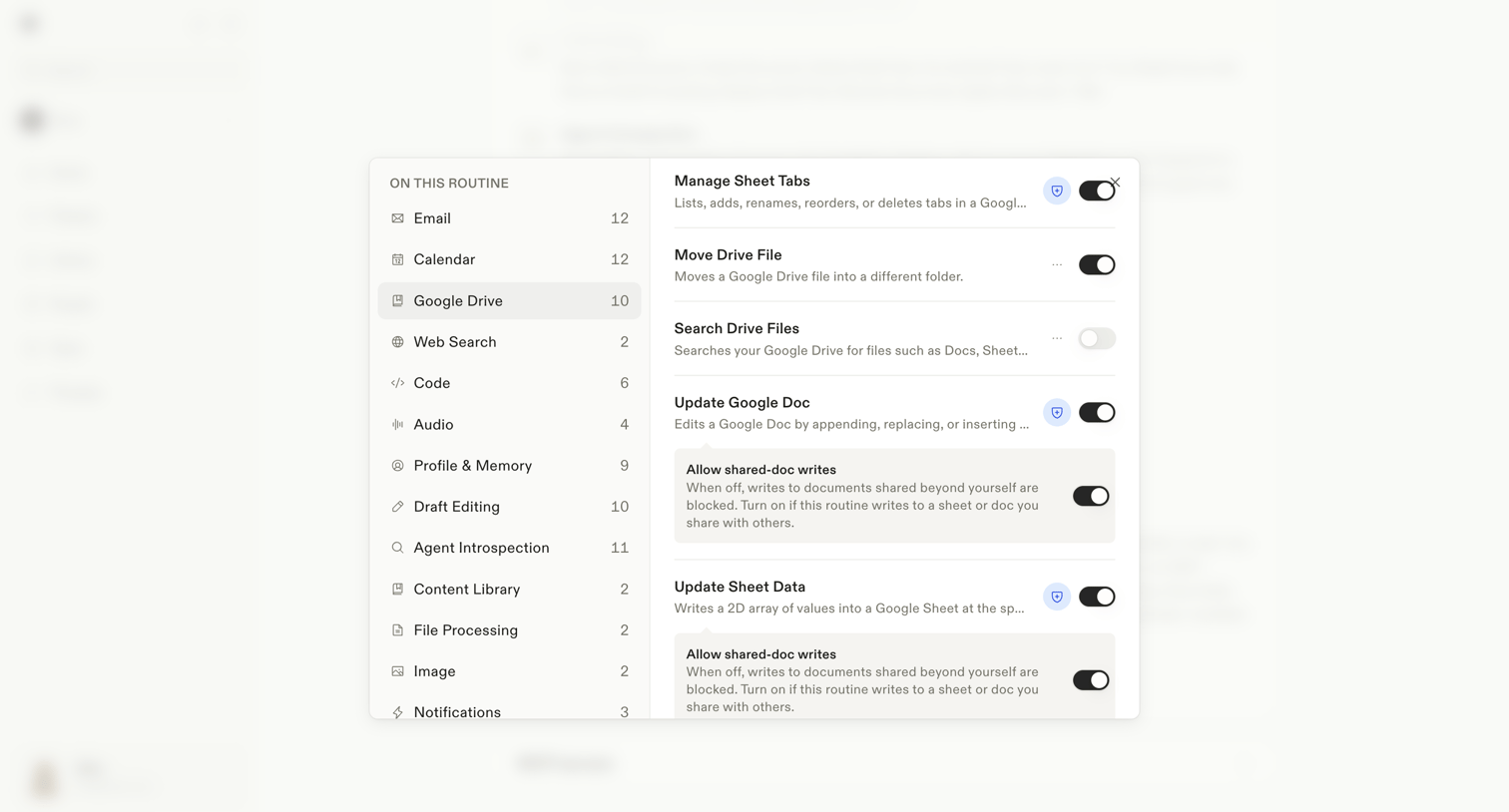 Town - Settings · Assistant screen