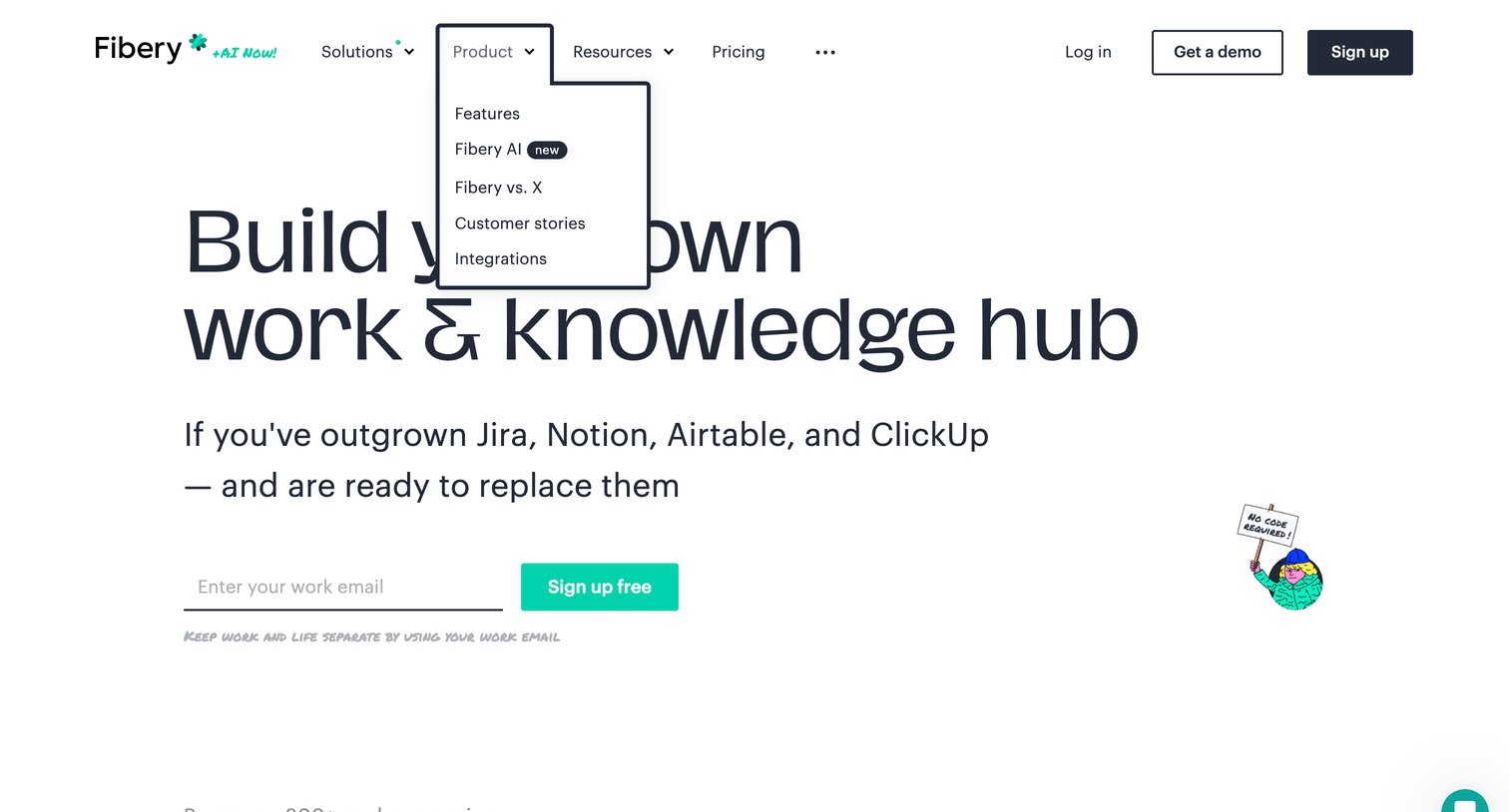 Fibery - Build your company workspace with no code — Fibery screen