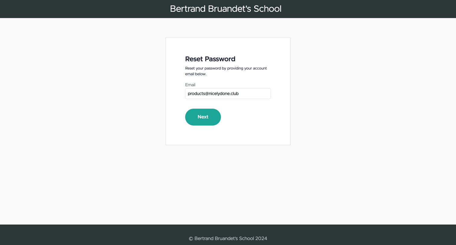 Teachable - Bertrand Bruandets School screen