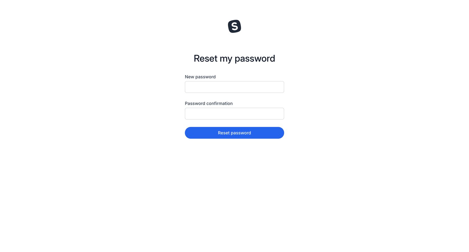SavvyCal - Reset my password screen