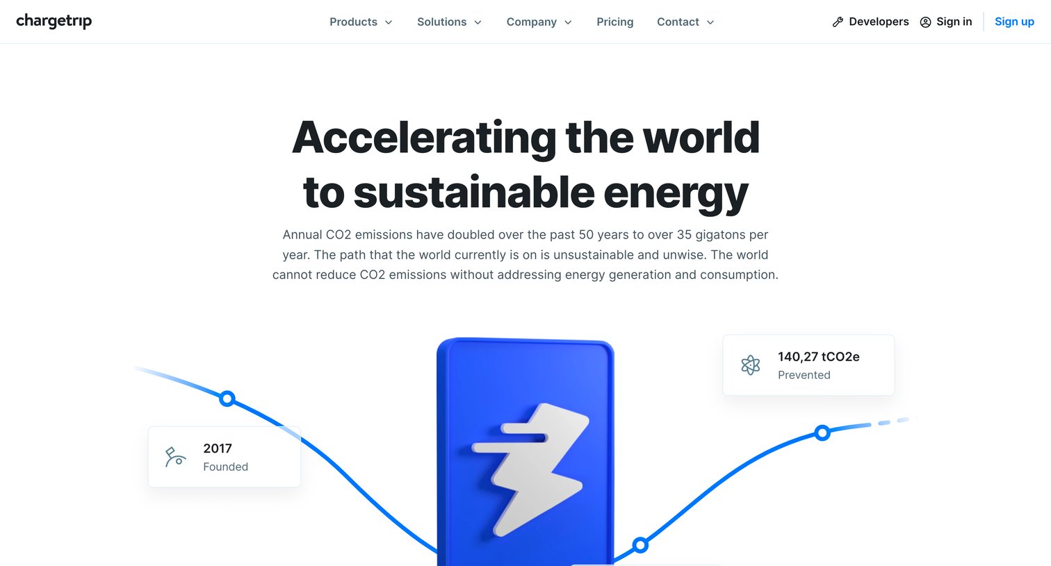 Chargetrip - About | Chargetrip screen